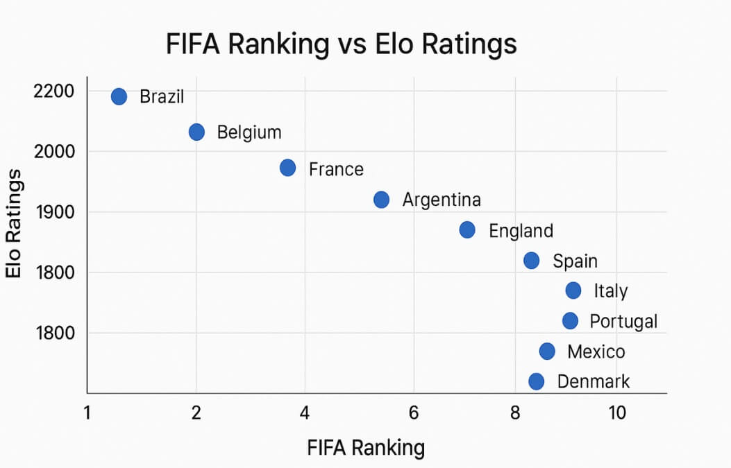 【最新】FIFAランキングとWorld Football Elo Ratingsを比較してみた（2025年4月14日確認） | サカブロ